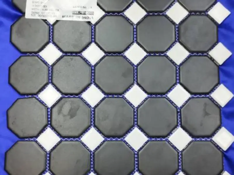 Octagon Grey tile from the Mosaic Shape Collection