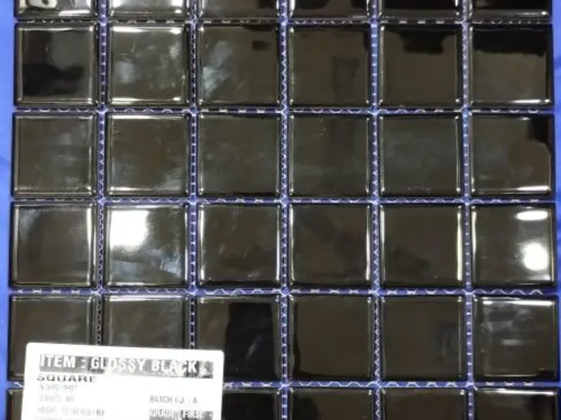 Square Black tile from the Mosaic Shape Collection