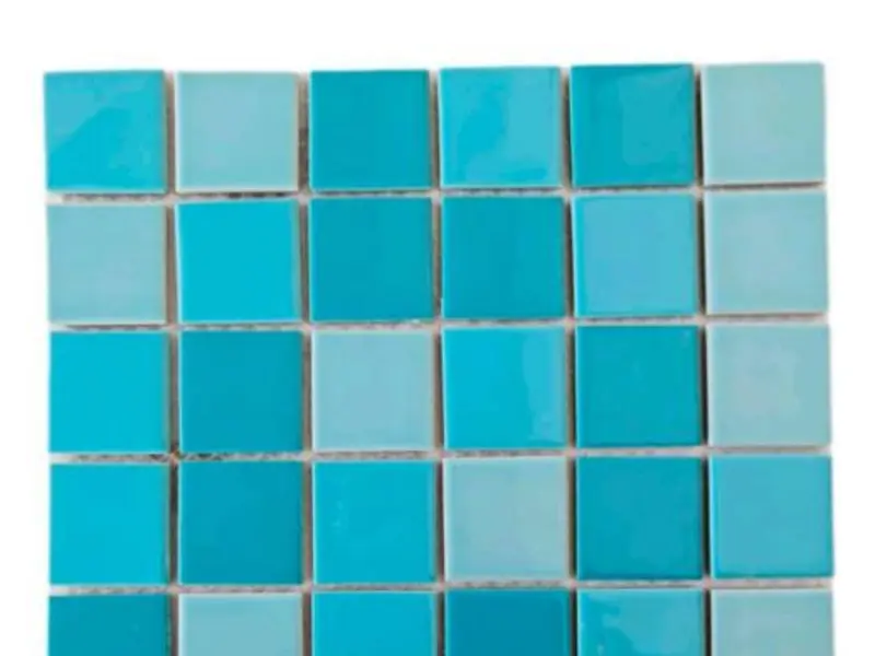 Turquoise Mix tile from the Swimming Pool Mosaic Collection