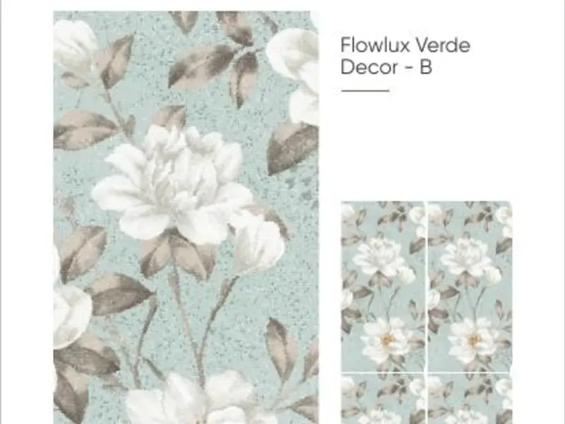 Flowlux Verde tile from the 600 × 1200 Tropical Collection